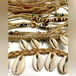 Beaded/Shell Hemp Necklaces & Bracelets